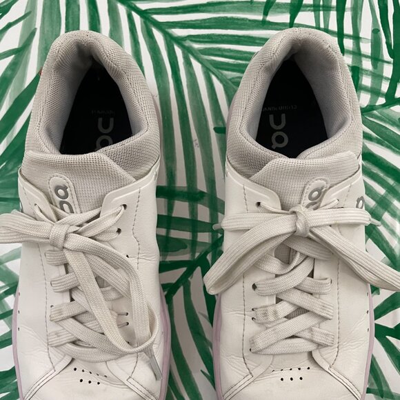 On Cloud The Roger Advantage Sneakers in White/Lily Women's Size 8 - Picture 5 of 8